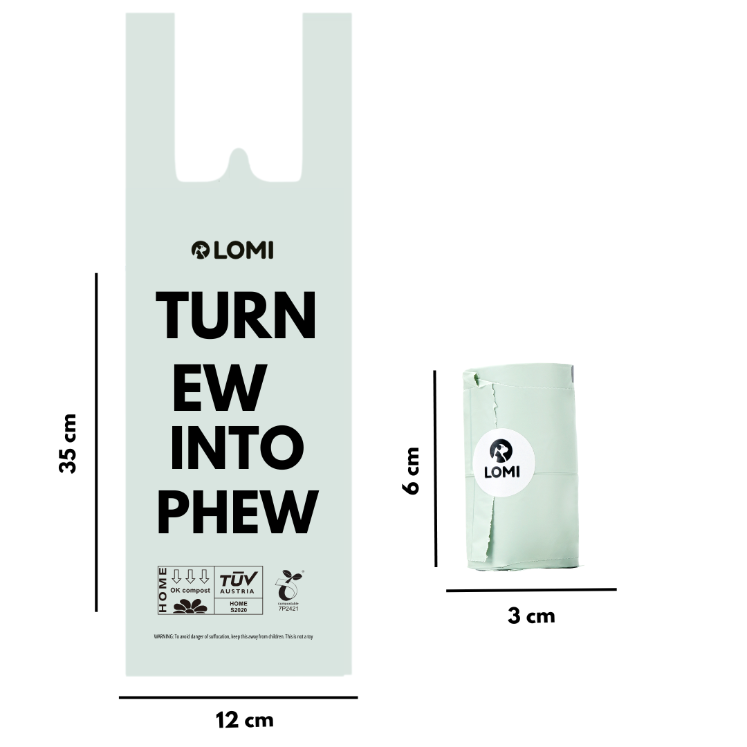ENVIRONMENTALLY FRIENDLY DOG POOP BAGS