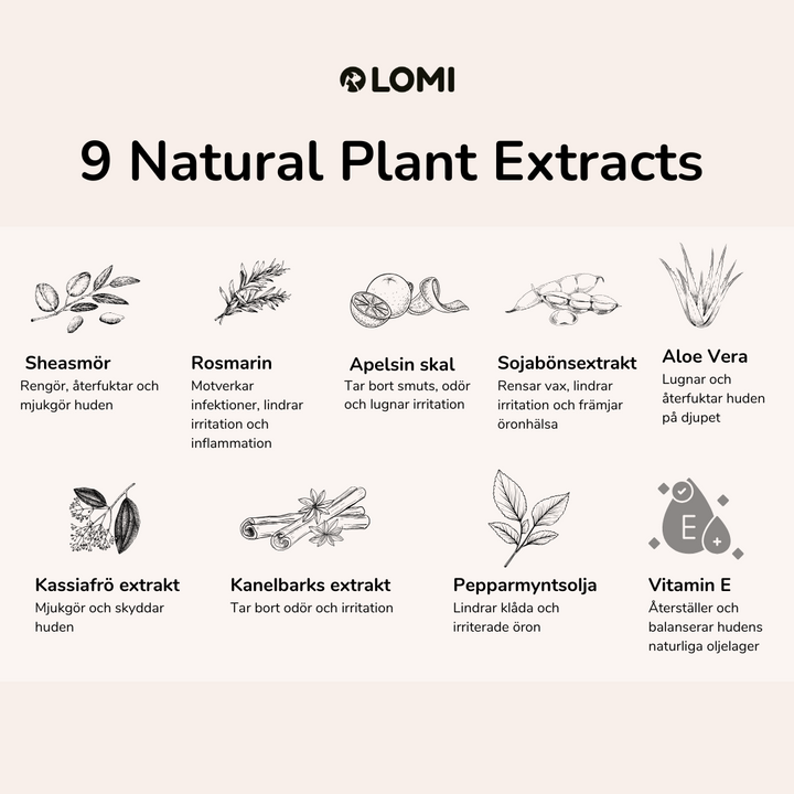Natural ear cleaner for dogs and cats