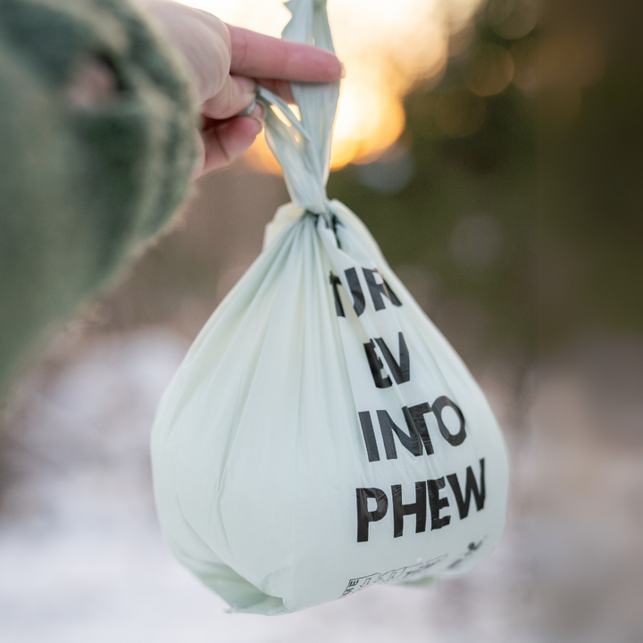 ENVIRONMENTALLY FRIENDLY DOG POOP BAGS