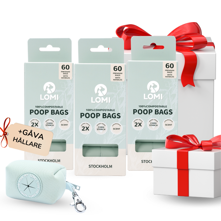 ENVIRONMENTALLY FRIENDLY DOG POOP BAGS 