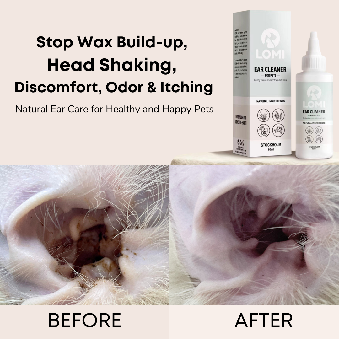 Natural ear cleaner for dogs and cats 