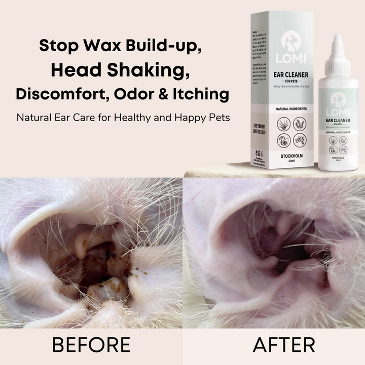 Natural ear cleaner for dogs and cats 