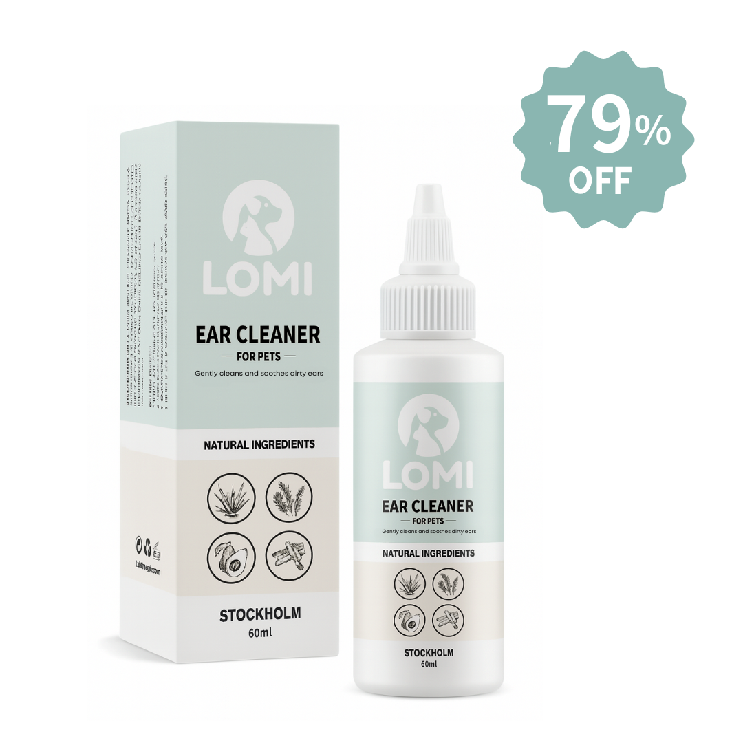 Naturlig öronrengöring för hund och katt 60ml - (kort datum, går att använda ett år)
