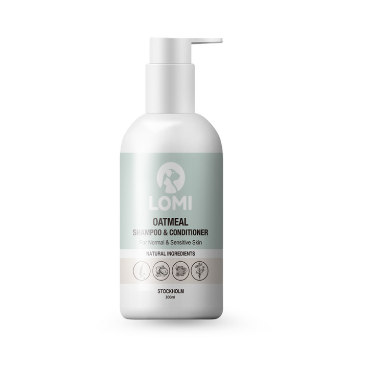 Gentle natural oat-based dog shampoo & conditioner